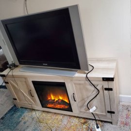 TV Stand with Fireplace Assembly