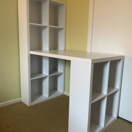 Desk with storage Assembly