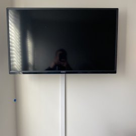 TV Wall Mounting - Cords Concealed in Cord Cover 