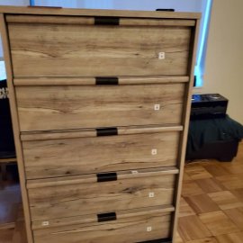 5-drawer dresser assembly