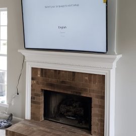 TV Wall Mounting - Above Fireplace