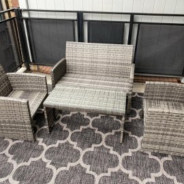 3-pieces Patio Furniture Assembly
