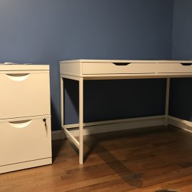 IKEA Alex desk and Drawer Assembly