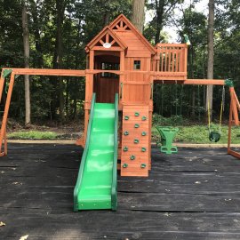 Wooden Swing Set Assembly